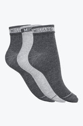 Męskie Skarpety Mustang Dark Grey Mix 3 pack MU32018 – 9703